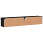 vidaXL Muebles de TV con luces LED 2 uds negro 80x30x30 cm vidaXL Muebles de TV con luces LED 2 uds negro 80x30x30 cm