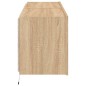 vidaXL Muebles de TV de pared luces LED 2 uds roble Sonoma 60x35x41 cm