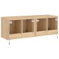 vidaXL Muebles de TV de pared luces LED 2 uds roble Sonoma 60x35x41 cm