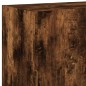 vidaXL Muebles TV de pared luces LED 2 uds roble ahumado 60x35x41 cm