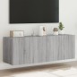 vidaXL Muebles TV de pared con luces LED 2 uds gris Sonoma 60x35x41 cm vidaXL Muebles TV de pared con luces LED 2 uds gris Sonoma 60x35x41 cm