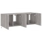vidaXL Muebles TV de pared con luces LED 2 uds gris Sonoma 60x35x41 cm vidaXL Muebles TV de pared con luces LED 2 uds gris Sonoma 60x35x41 cm