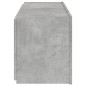 vidaXL Mueble de TV de pared con luces LED gris hormigón 100x35x41 cm