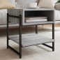 vidaXL Mesa de centro madera de ingeniería gris Sonoma 40x40x45 cm
