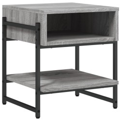 vidaXL Mesa de centro madera de ingeniería gris Sonoma 40x40x45 cm