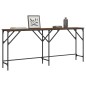 vidaXL Mesa consola madera de ingeniería marrón roble 180x29x75 cm
