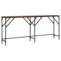 vidaXL Mesa consola madera de ingeniería marrón roble 180x29x75 cm