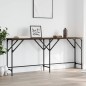 vidaXL Mesa consola madera de ingeniería marrón roble 180x29x75 cm