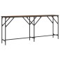 vidaXL Mesa consola madera de ingeniería marrón roble 180x29x75 cm
