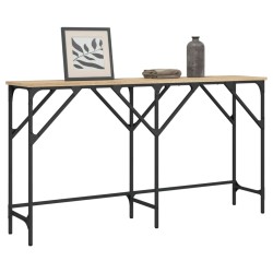 vidaXL Mesa consola madera de ingeniería roble Sonoma 140x29x75 cm