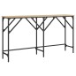 vidaXL Mesa consola madera de ingeniería roble Sonoma 140x29x75 cm