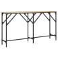 vidaXL Mesa consola madera de ingeniería roble Sonoma 140x29x75 cm