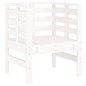 vidaXL Sillas de jardín 2 uds madera maciza pino blanco 61,5x53x71 cm