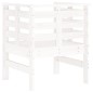 vidaXL Sillas de jardín 2 uds madera maciza pino blanco 61,5x53x71 cm