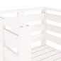 vidaXL Sillas de jardín 2 uds madera maciza pino blanco 61,5x53x71 cm