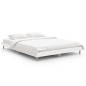 vidaXL Estructura de cama madera contrachapada blanca 135x190 cm