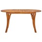 vidaXL Juego de comedor de jardín 7 piezas negro