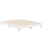 vidaXL Estructura de cama madera contrachapada blanca 135x190 cm