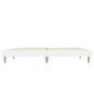 vidaXL Estructura de cama madera contrachapada blanca 135x190 cm