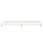 vidaXL Estructura de cama madera contrachapada blanca 135x190 cm