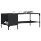 vidaXL Mesa de centro con estante madera ingeniería negro 100x51x40 cm vidaXL Mesa de centro con estante madera ingeniería negro 100x51x40 cm
