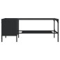 vidaXL Mesa de centro con estante madera ingeniería negro 100x51x40 cm vidaXL Mesa de centro con estante madera ingeniería negro 100x51x40 cm