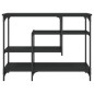 vidaXL Mesa consola con estantes negro 100x35x75 cm vidaXL Mesa consola con estantes negro 100x35x75 cm