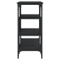vidaXL Mesa consola con estantes negro 100x35x75 cm vidaXL Mesa consola con estantes negro 100x35x75 cm