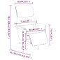 vidaXL Sillón reclinable de masaje con reposapiés tela gris claro vidaXL Sillón reclinable de masaje con reposapiés tela gris claro