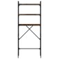 vidaXL Estantería lavadora madera ingeniería roble humo 67x25x163 cm