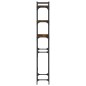 vidaXL Estantería lavadora madera ingeniería roble humo 67x25x163 cm