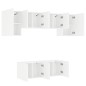 vidaXL Muebles de TV de pared 6 piezas madera de ingeniería blanco vidaXL Muebles de TV de pared 6 piezas madera de ingeniería blanco