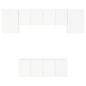 vidaXL Muebles de TV de pared 6 piezas madera de ingeniería blanco vidaXL Muebles de TV de pared 6 piezas madera de ingeniería blanco