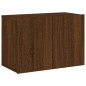 vidaXL Muebles de TV de pared 6 pzas madera de ingeniería marrón roble