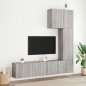 vidaXL Muebles de TV de pared 5 pzas madera de ingeniería gris Sonoma