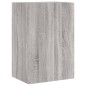 vidaXL Muebles de TV de pared 5 pzas madera de ingeniería gris Sonoma