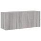 vidaXL Muebles de TV de pared 5 pzas madera de ingeniería gris Sonoma