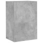 vidaXL Muebles de TV de pared 5 pzas madera ingeniería gris hormigón