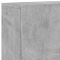 vidaXL Muebles de TV de pared 5 pzas madera ingeniería gris hormigón