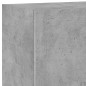 vidaXL Muebles de TV de pared 5 pzas madera ingeniería gris hormigón