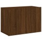 vidaXL Muebles de TV de pared 5 pzas madera de ingeniería marrón roble