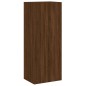 vidaXL Muebles de TV de pared 5 pzas madera de ingeniería marrón roble