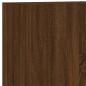 vidaXL Muebles de TV de pared 5 pzas madera de ingeniería marrón roble