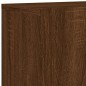 vidaXL Muebles de TV de pared 5 pzas madera de ingeniería marrón roble