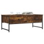 vidaXL Mesa de centro madera ingeniería roble ahumado 101x49x39,5 cm vidaXL Mesa de centro madera ingeniería roble ahumado 101x49x39,5 cm