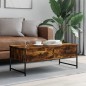vidaXL Mesa de centro madera ingeniería roble ahumado 101x49x39,5 cm vidaXL Mesa de centro madera ingeniería roble ahumado 101x49x39,5 cm