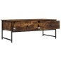 vidaXL Mesa de centro madera ingeniería roble ahumado 101x49x39,5 cm vidaXL Mesa de centro madera ingeniería roble ahumado 101x49x39,5 cm