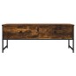 vidaXL Mesa de centro madera ingeniería roble ahumado 101x49x39,5 cm vidaXL Mesa de centro madera ingeniería roble ahumado 101x49x39,5 cm