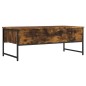 vidaXL Mesa de centro madera ingeniería roble ahumado 101x49x39,5 cm vidaXL Mesa de centro madera ingeniería roble ahumado 101x49x39,5 cm