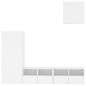 vidaXL Muebles de TV de pared 4 piezas madera de ingeniería blanco